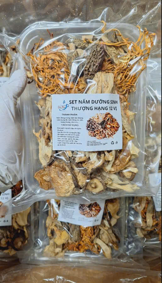 Set canh nấm dưỡng sinh 12 vị